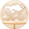 VBS Wooden building kit for acrylic ball Reindeer sleigh