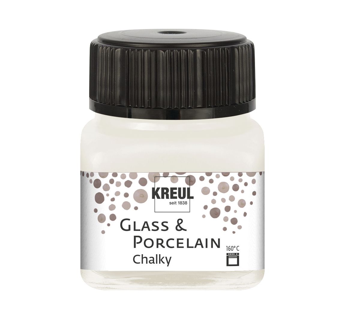 KREUL Glass & Porcelain "Chalky" - White-Cotton