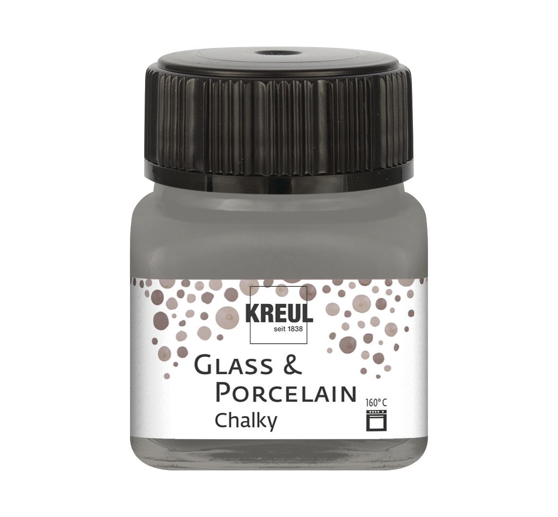 KREUL Glass & Porcelain "Chalky" - Smoky Stone