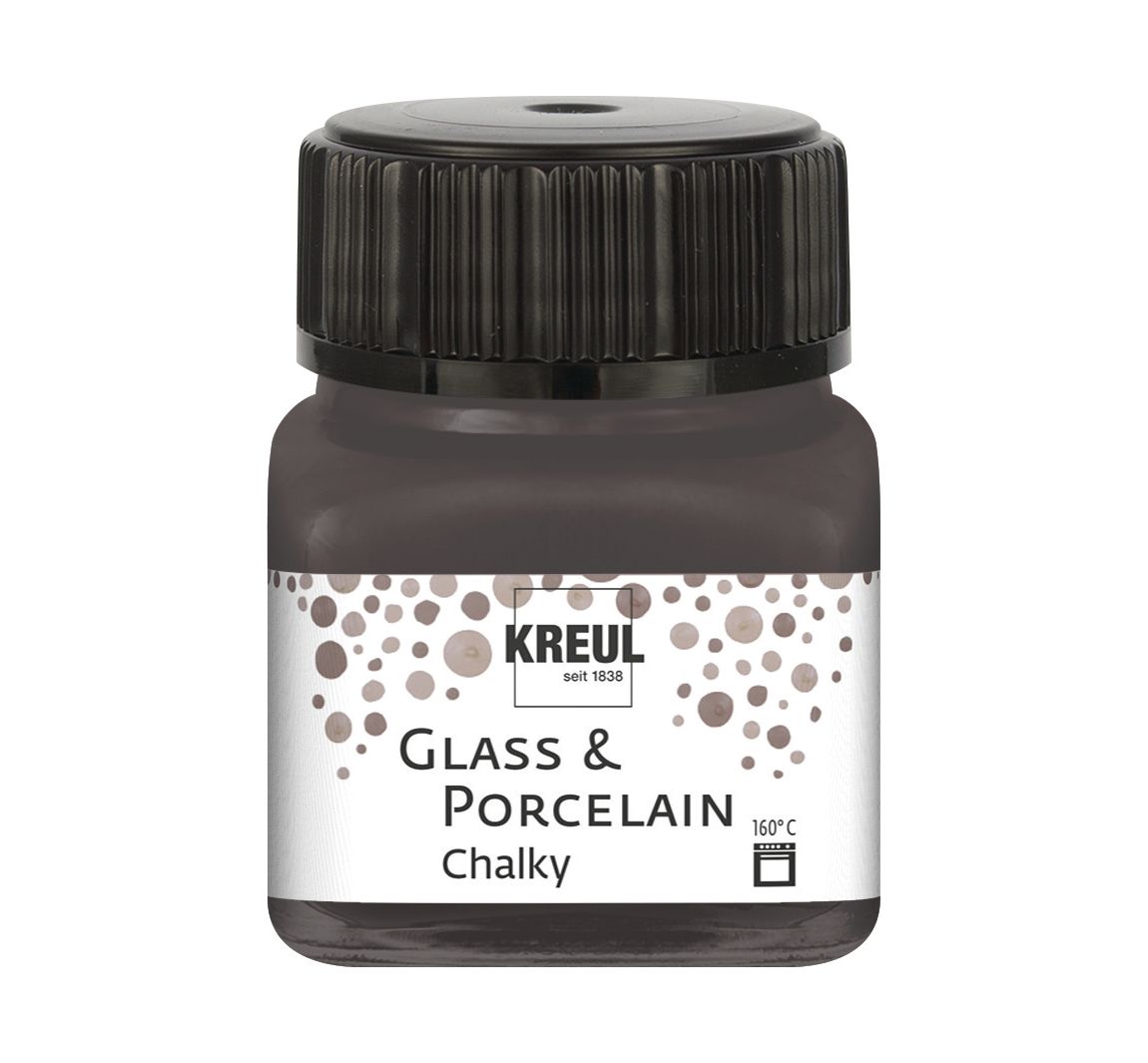 KREUL Glass & Porcelain "Chalky" - Volcanic Gray