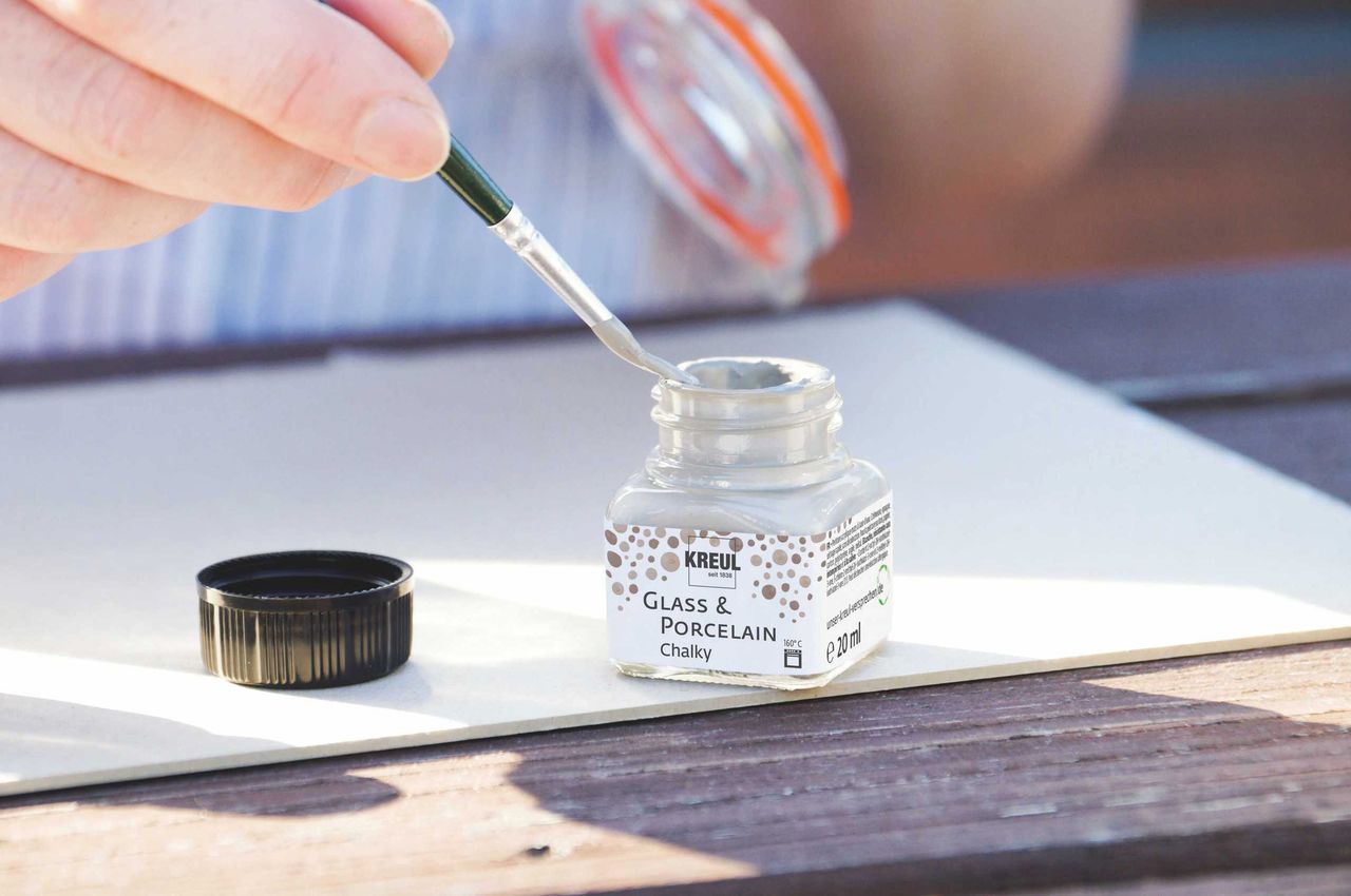Peinture Kreul Chalky Candy Rose Pour Verre Et Porcelaine - 20ml - Mate Et Lavable - Cuisson Au Four
