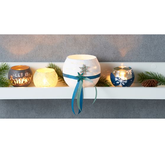 VBS Tealight jar "Bowl", Ø 6.7 cm, 4 pieces
