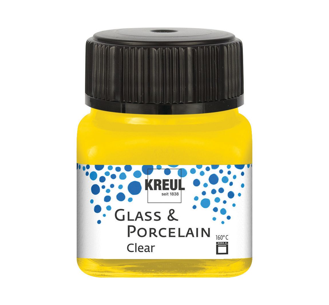 KREUL Glass & Porcelain "Clear" - Sonnengelb