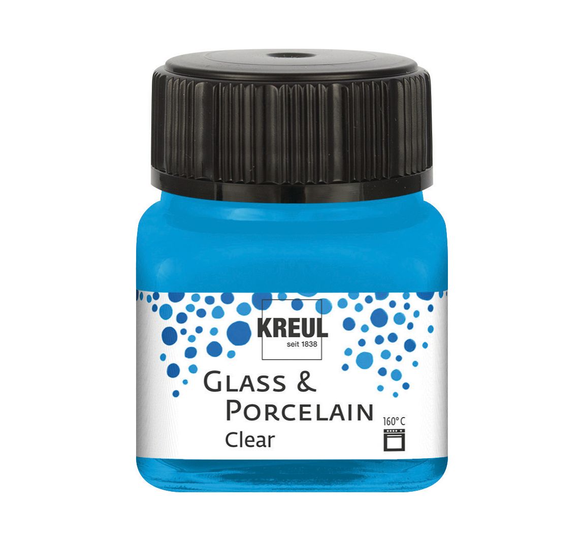 KREUL Glass & Porcelain "Clear" - Wasserblau
