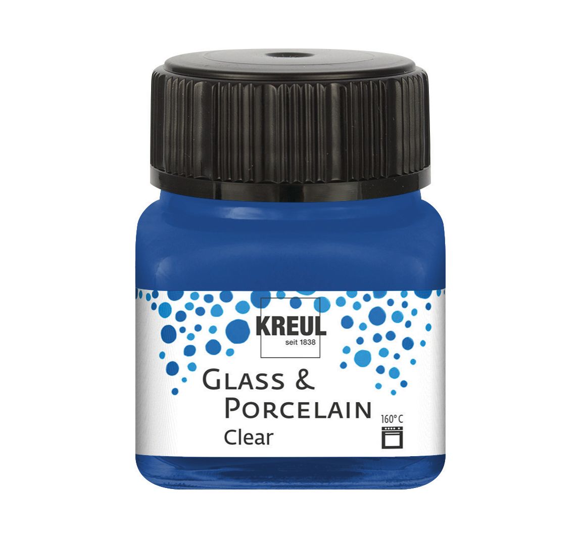 KREUL Glass & Porcelain "Clear" - Dunkelblau