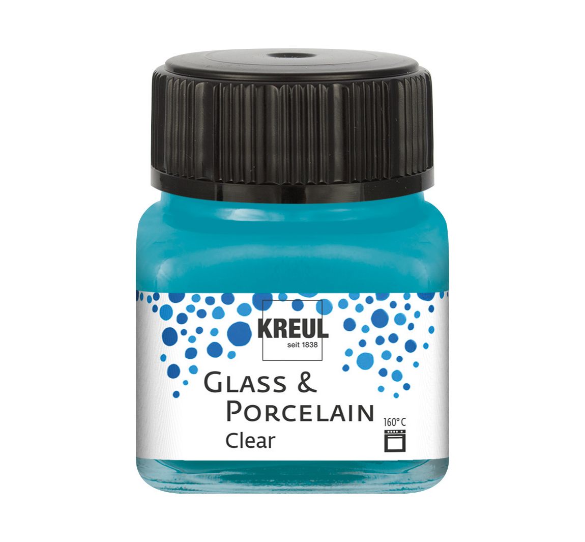 KREUL Glass & Porcelain "Clear" - Türkis
