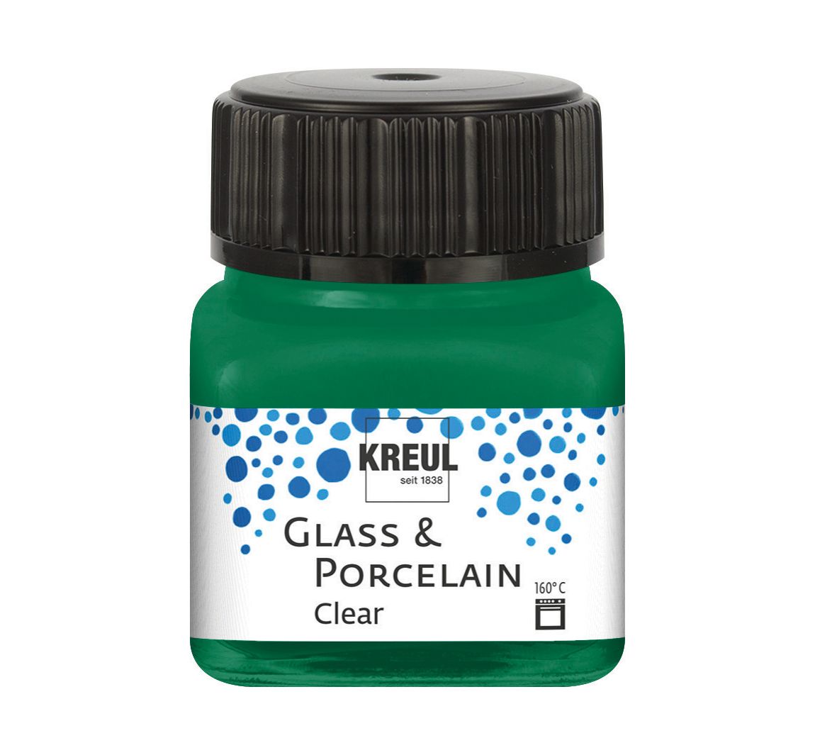 KREUL Glass & Porcelain "Clear" - Dunkelgrün