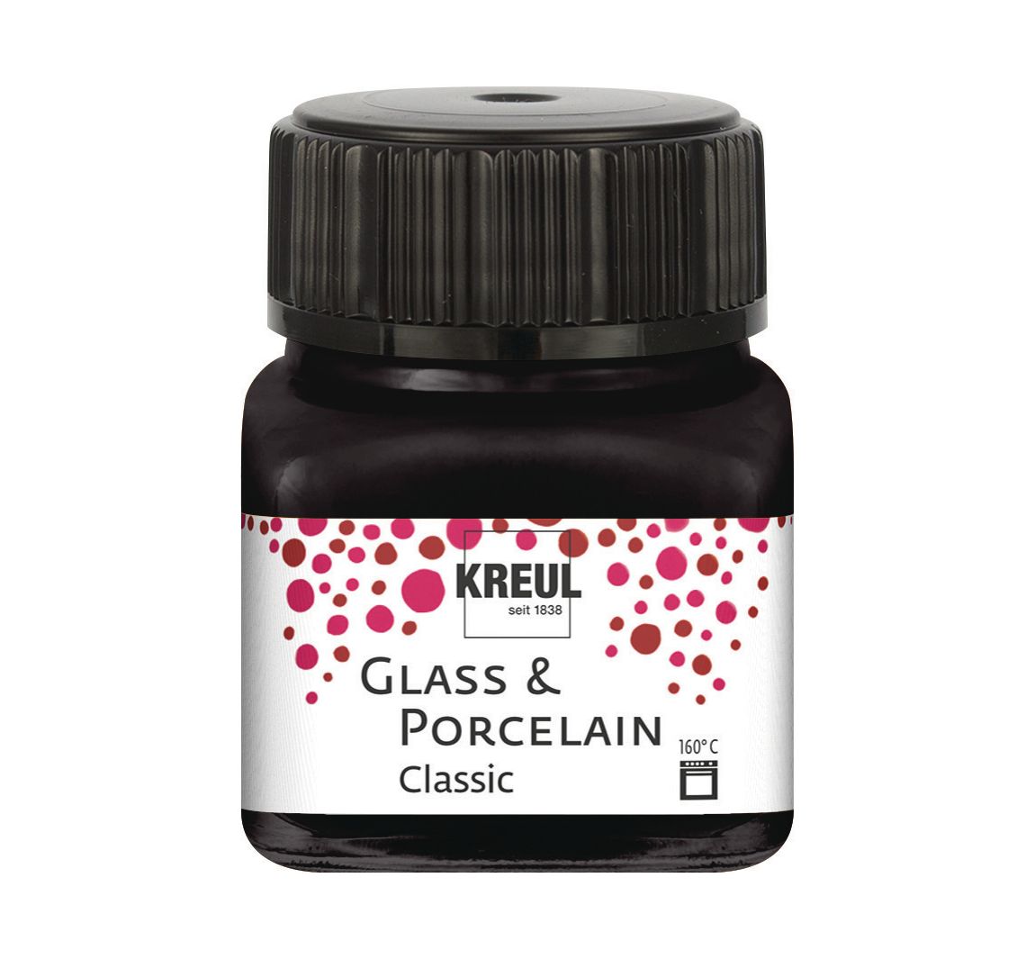 KREUL Glass & Porcelain "Classic" - Schwarz