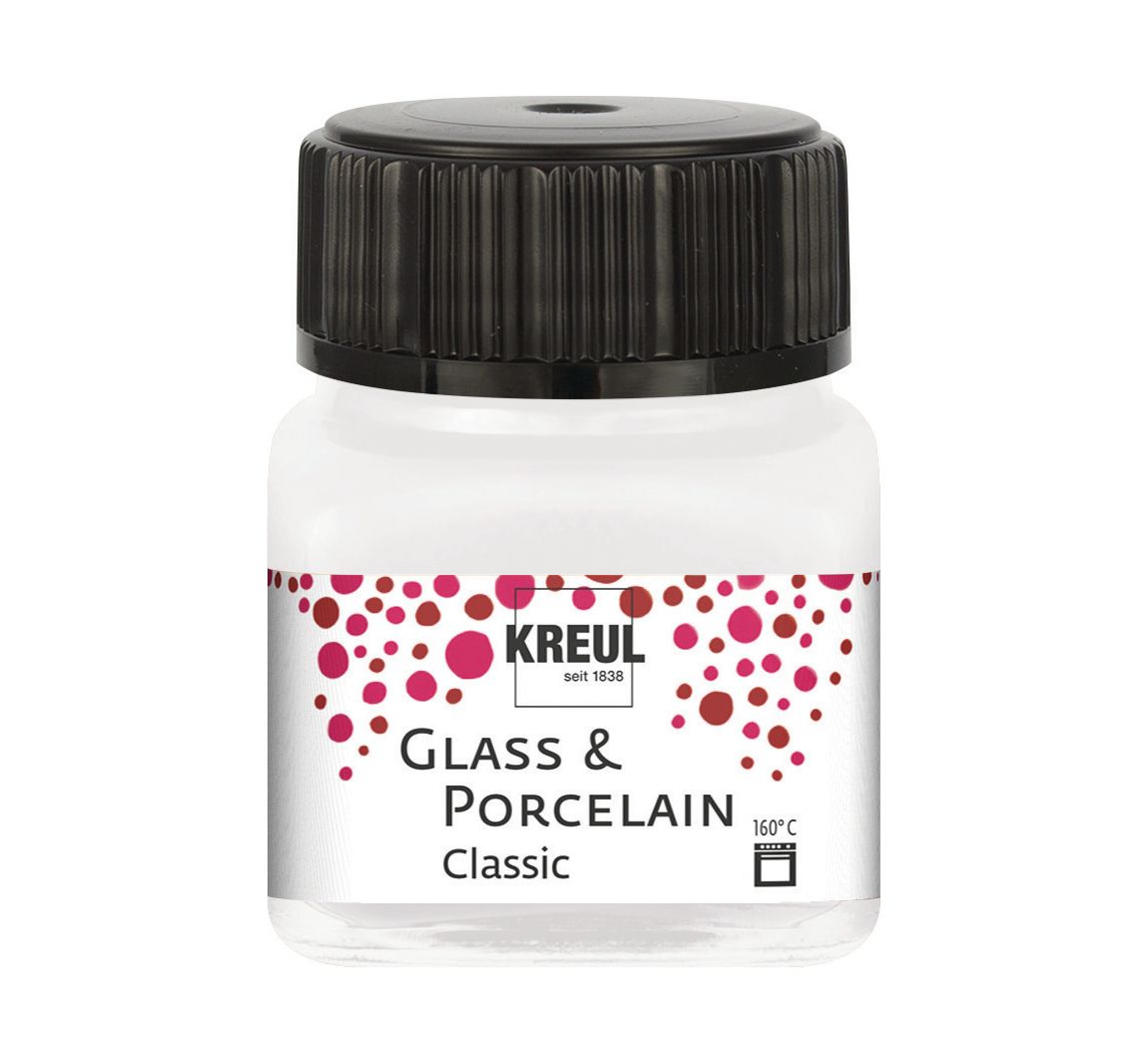 KREUL Glass & Porcelain "Classic-Metallic" - Perlmutt-Weiß