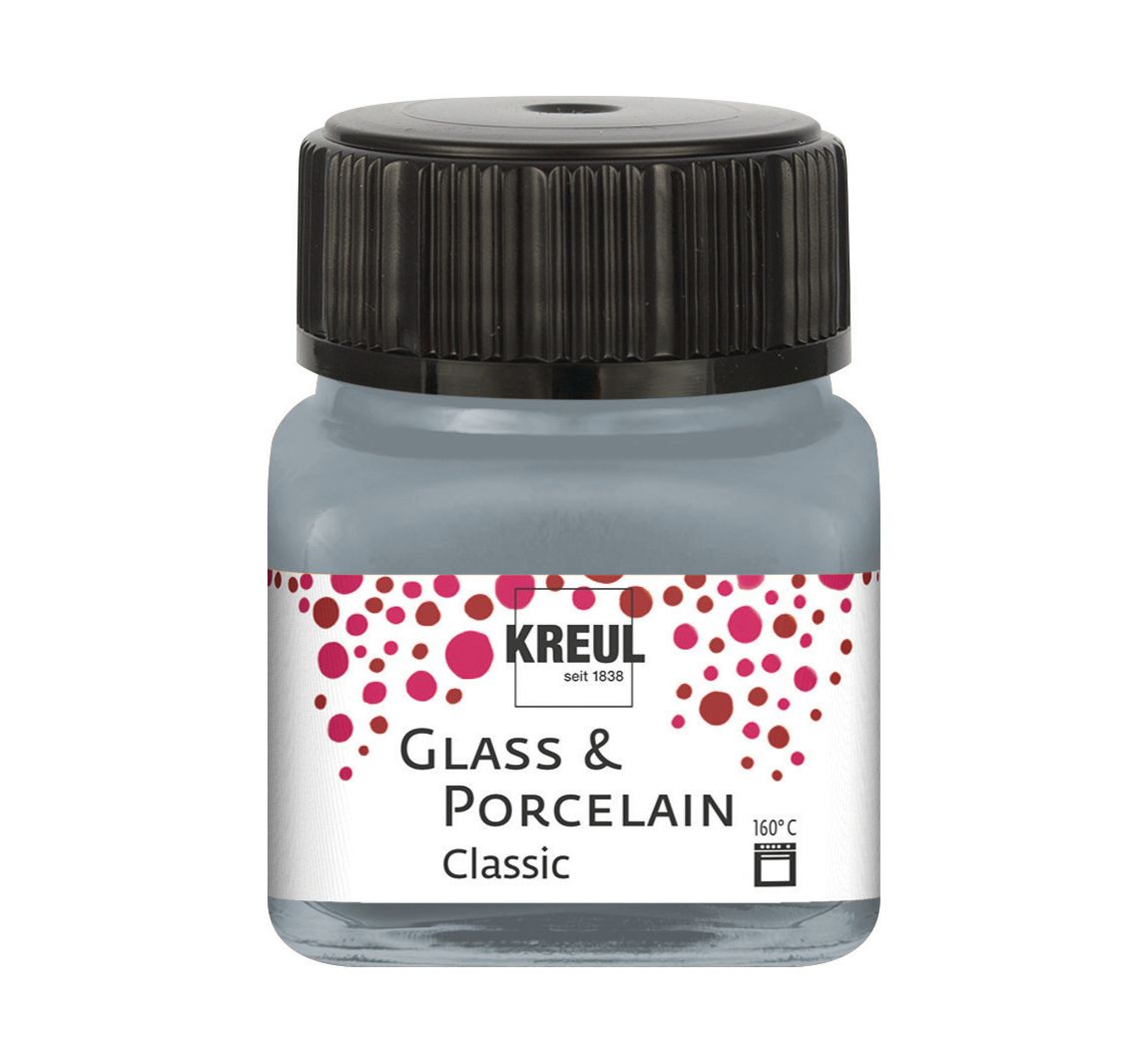 KREUL Glass & Porcelain "Classic-Metallic" - Silber