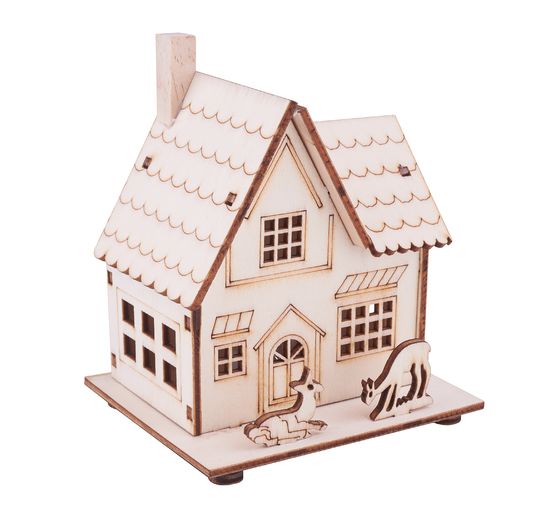 VBS Wooden building kit "House with deer"