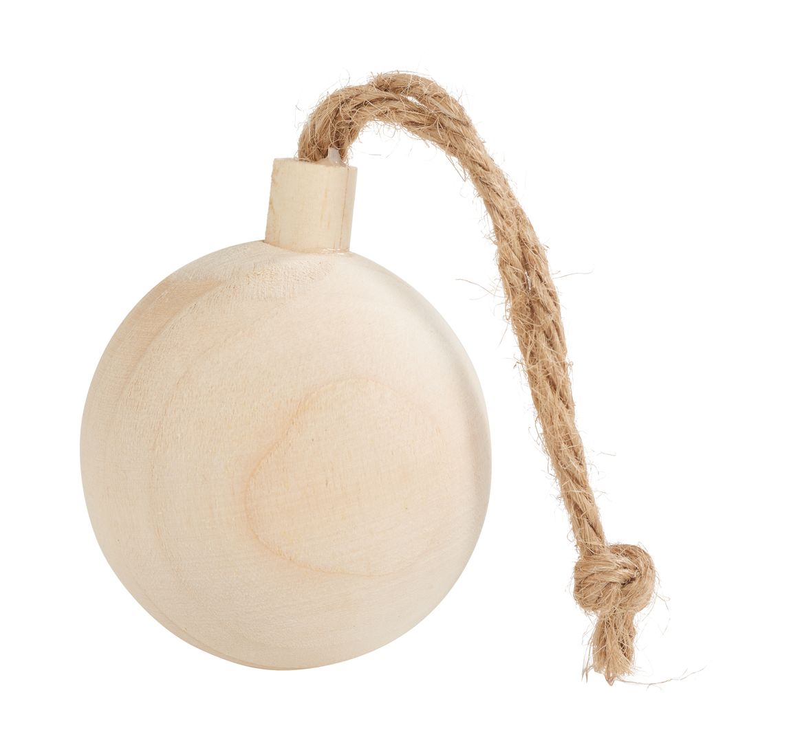 Holz-Weihnachtskugel - Ø 4,8 cm