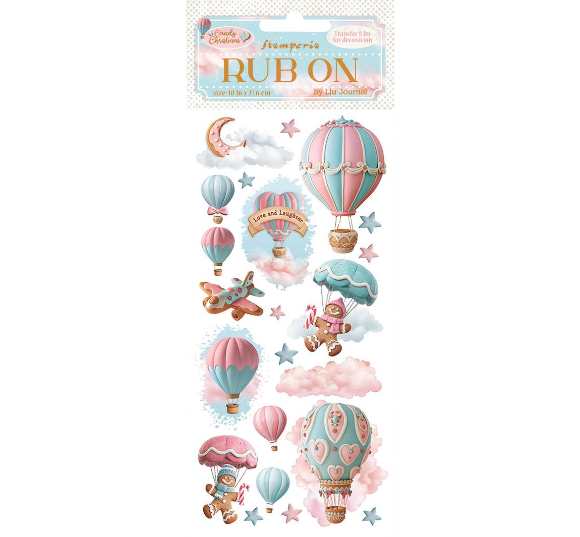 Rub On Transferfolie "Candy Christmas" - Balloons