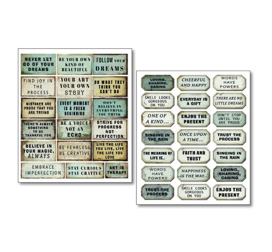 Mixed Media Sticker Set