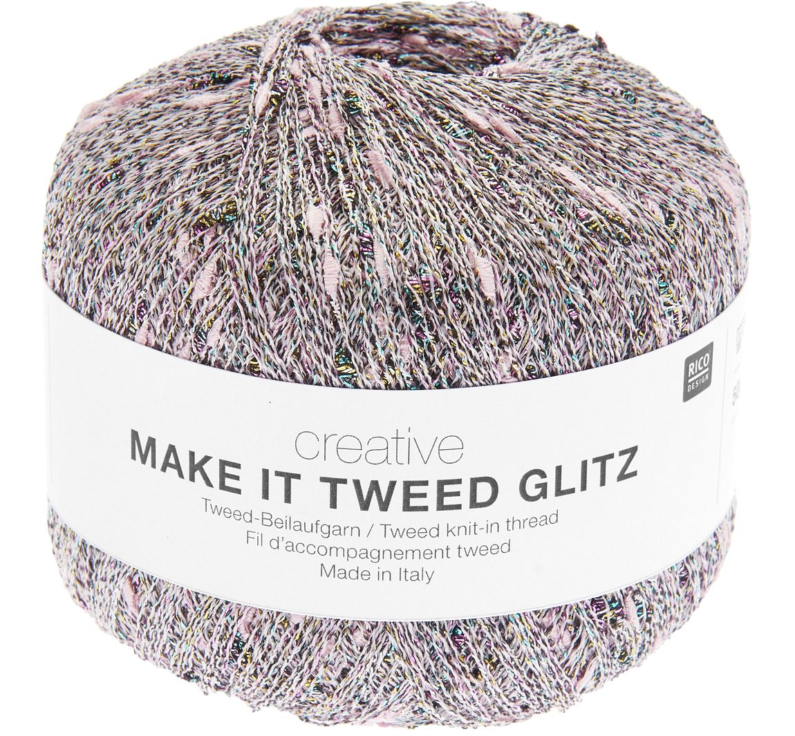 Rico Design Creative "Make It Tweed Glitz" - Rosa