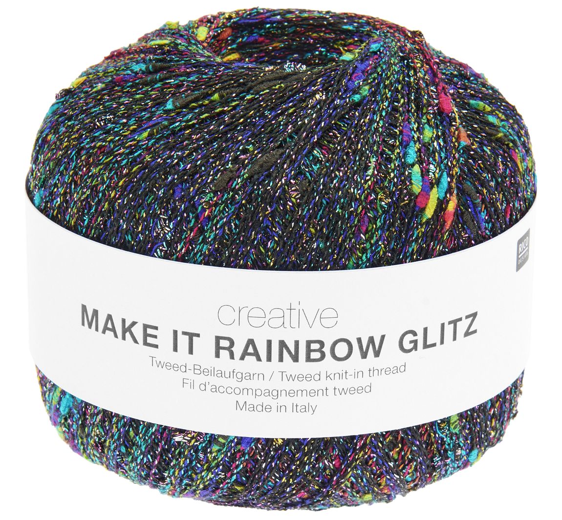 Rico Design Creative "Make It Rainbow Glitz" - Schwarz