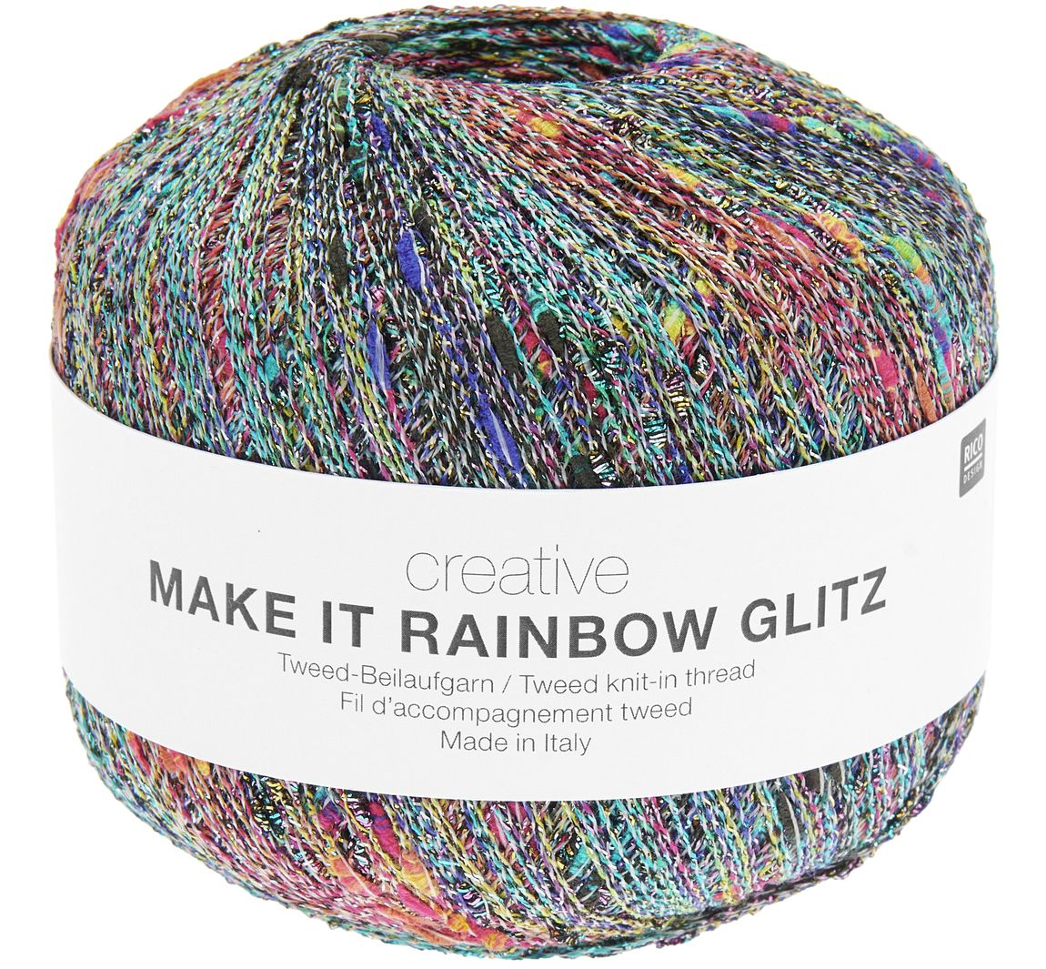 Rico Design Creative "Make It Rainbow Glitz" - Weiß