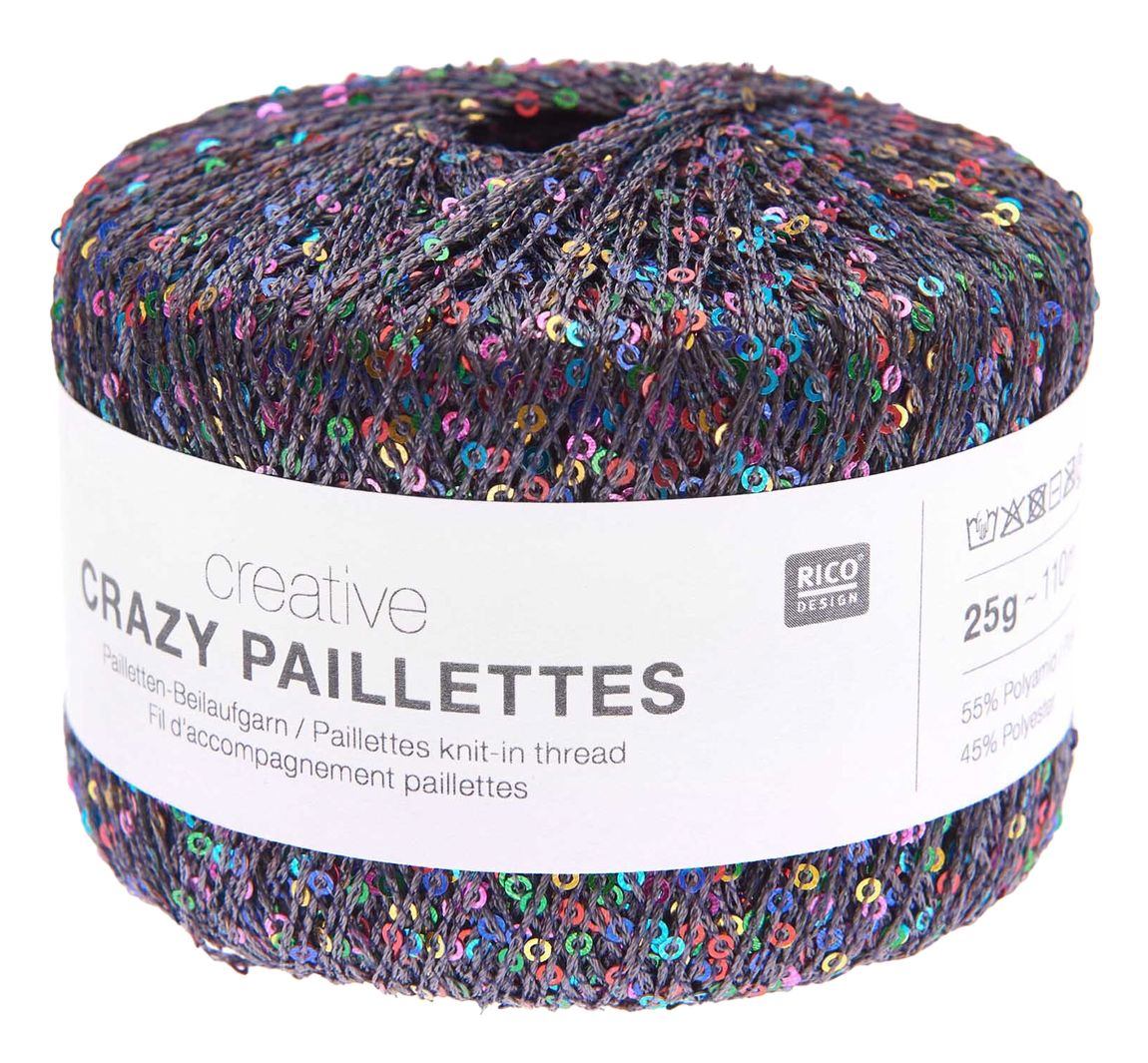 Rico Design Creative "Crazy Paillettes" - Anthrazit
