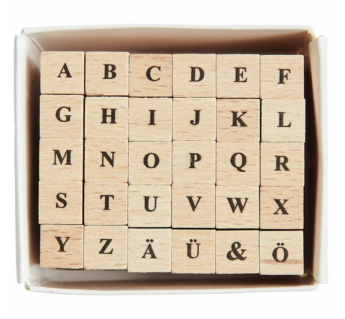Mini Stempelset - Buchstaben