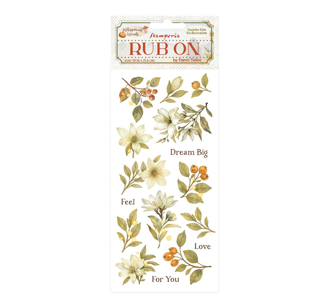 Rub On Transferfolie "Whispering Woods" - Magnolia