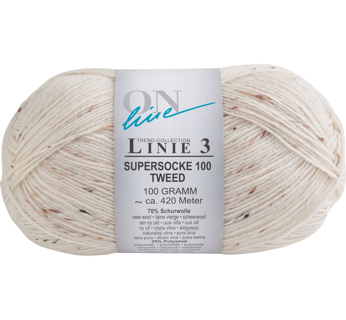 ONline Supersocke Tweed, Linie 3 - Farbe 801