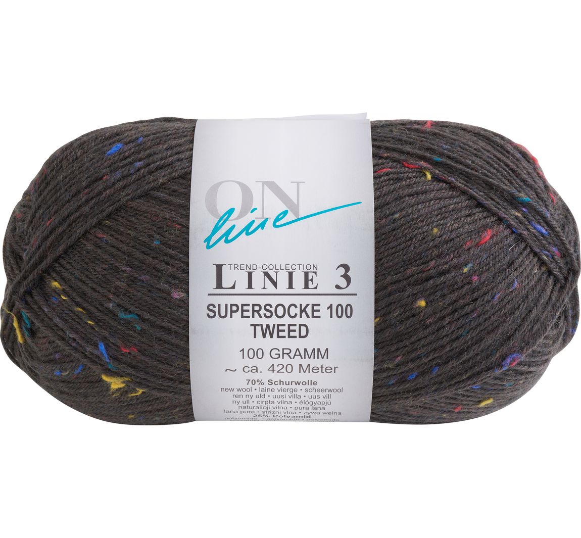 ONline Supersocke Tweed, Linie 3 - Farbe 806
