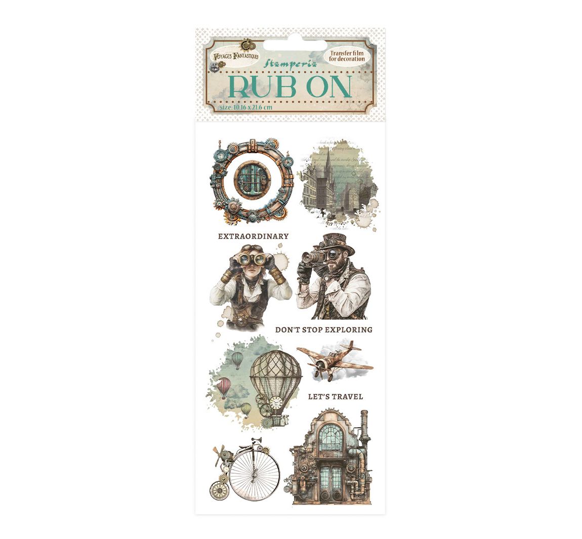 Rub On Transferfolie "Voyages Fantastiques" - Mechanical Wonders