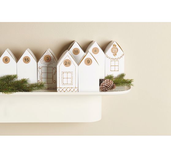 Adventskalender Papphäuser