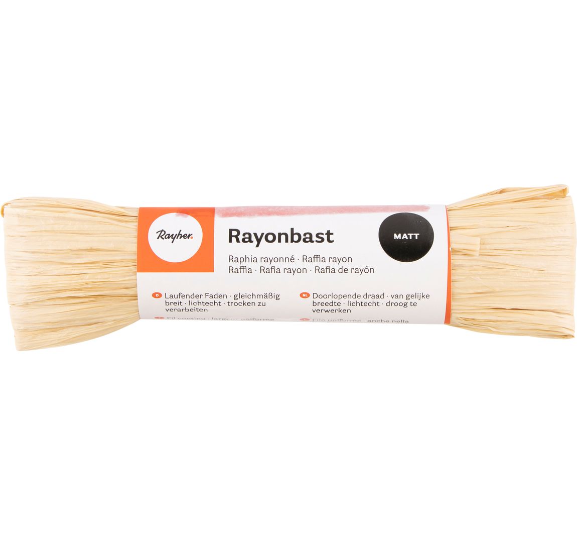Rayonbast, matt - Natur