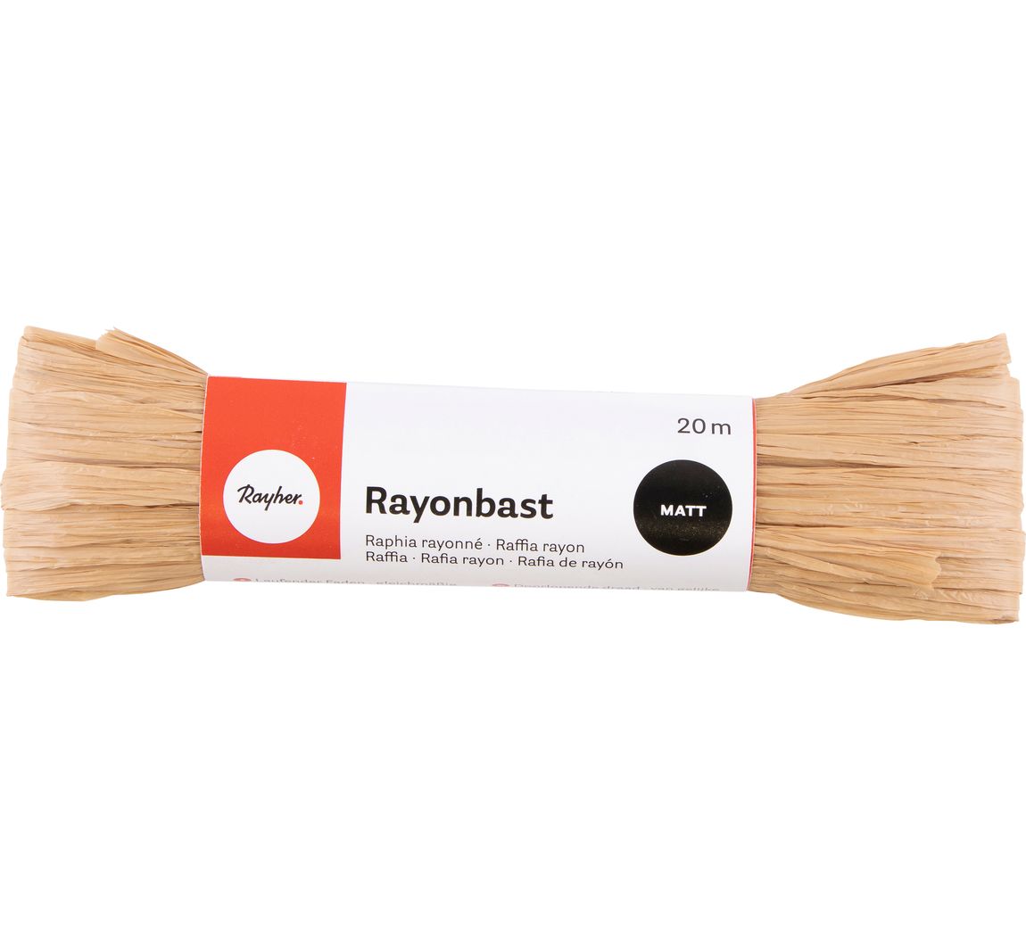 Rayonbast, matt - Braun