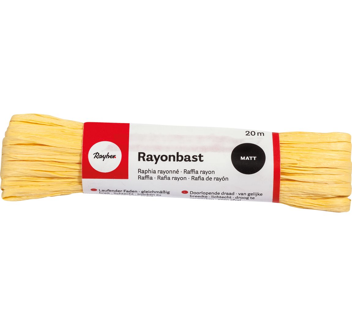 Rayonbast, matt - Gelb