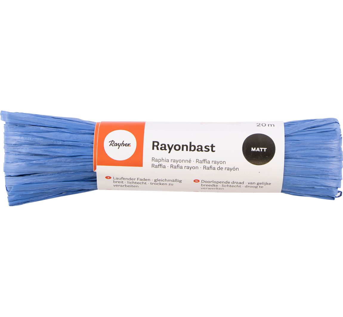 Rayonbast, matt - Blau