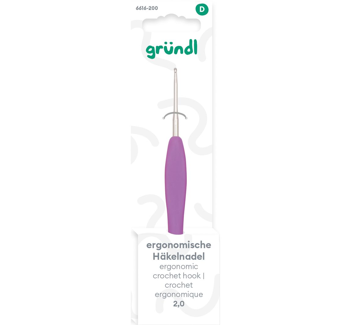 Gründl Häkelnadel Ergonomisch - Stärke 2