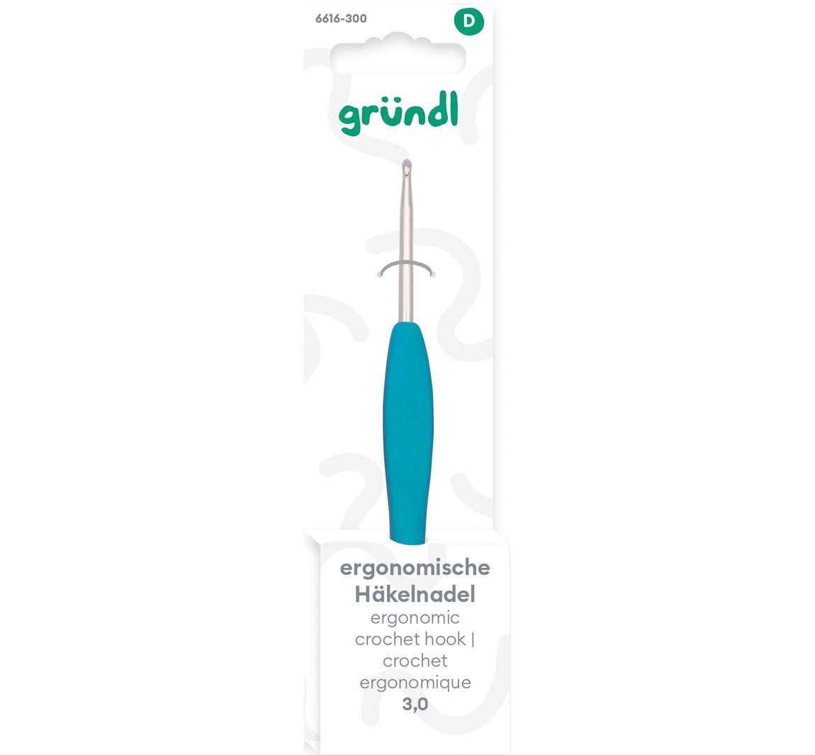 Gründl Häkelnadel Ergonomisch - Stärke 3