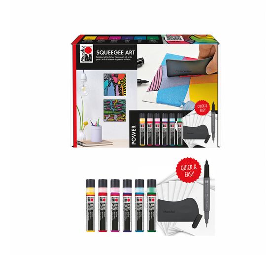 Marabu Acryl Color Squeegee Art Set