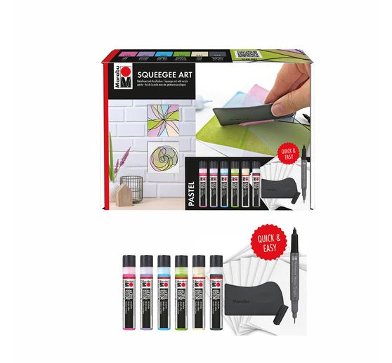 Marabu Acryl Color Squeegee Art Set
