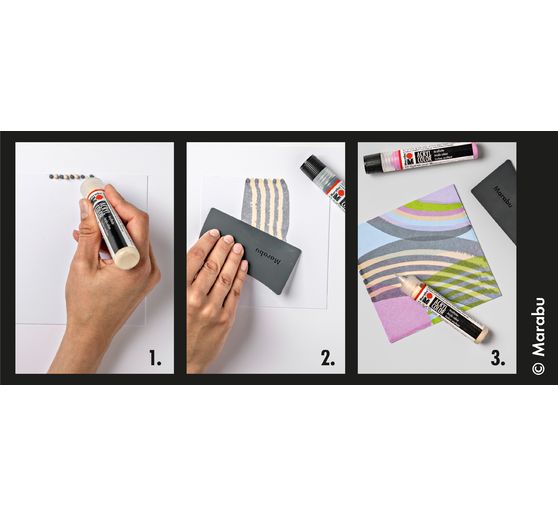 Marabu Acryl Color Squeegee Art Set