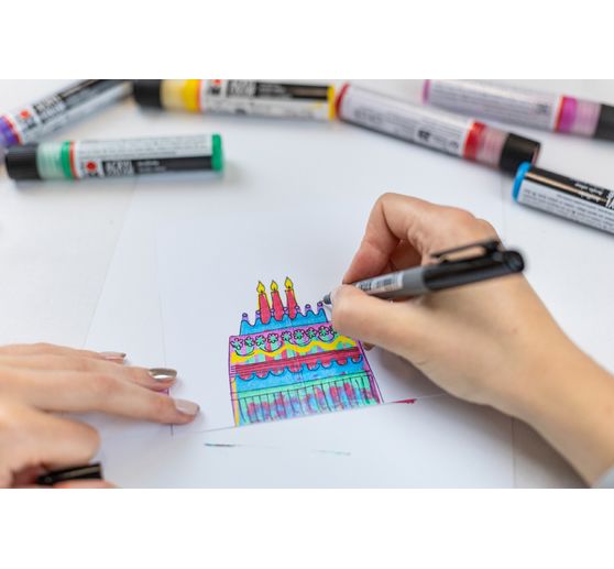 Marabu Acryl Color Squeegee Art Set