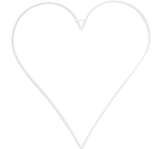 Metall-Herz, wei&szlig;