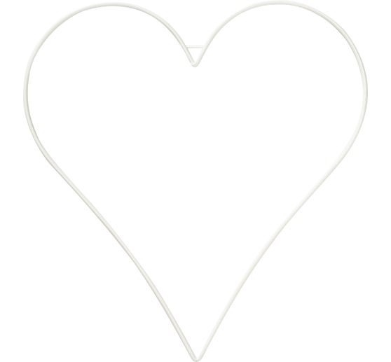 Metall-Herz, wei&szlig;