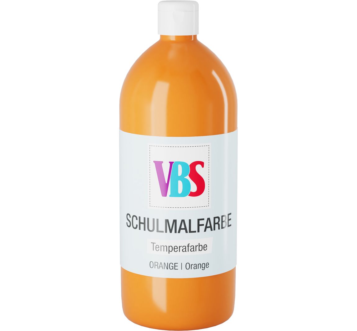 VBS Schulmalfarbe, 1000 ml - Orange