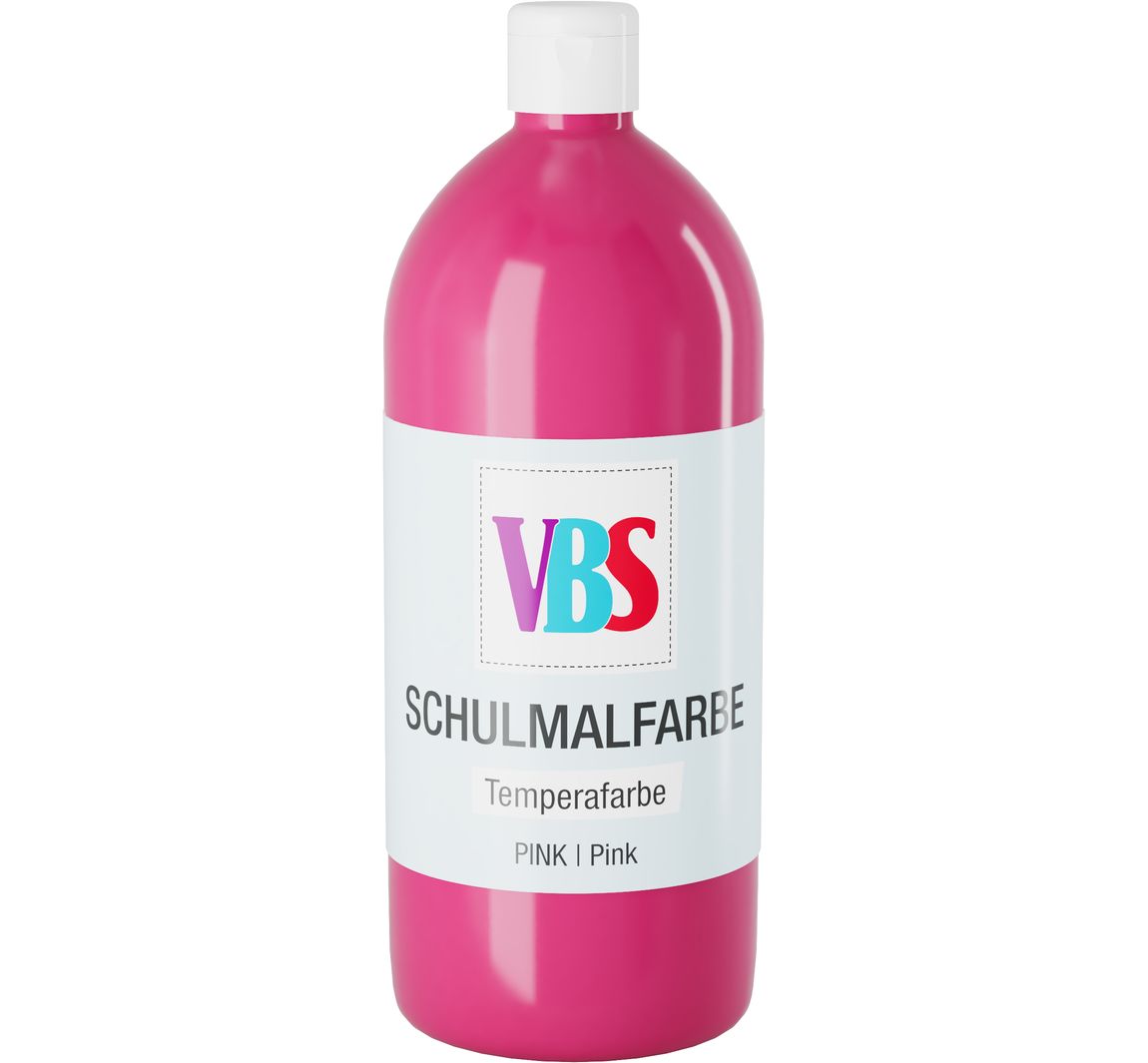 VBS Schulmalfarbe, 1000 ml - Pink