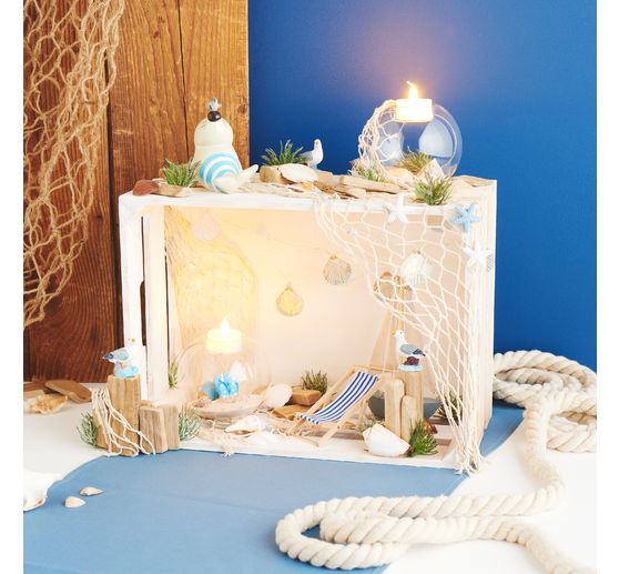 VBS Fischernetzband, Natur, 13 x 100 cm