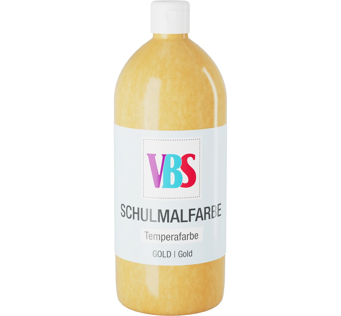 VBS Schulmalfarbe, 1000 ml - Gold