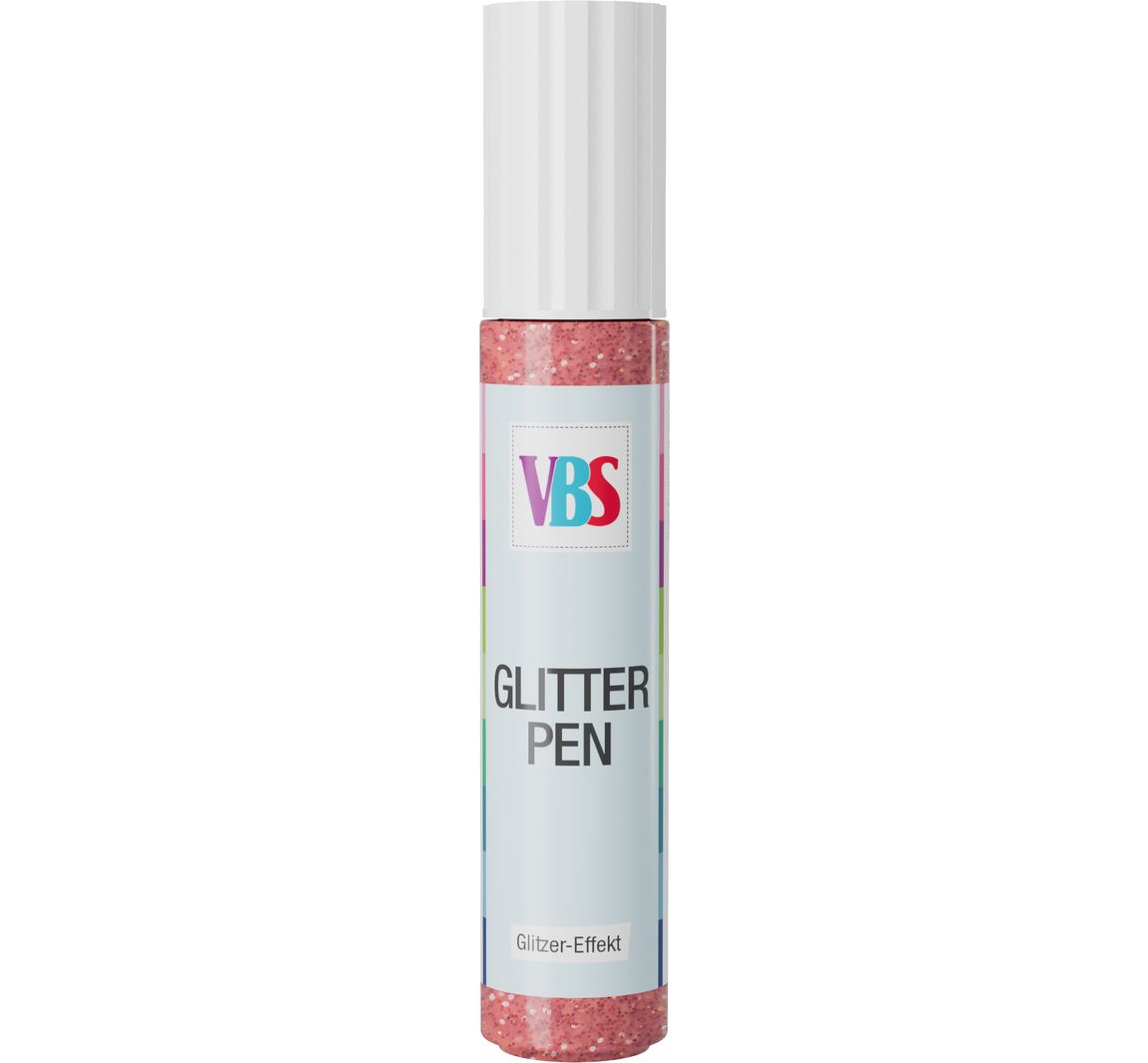 VBS Glitter Pen, 30 ml - Rot
