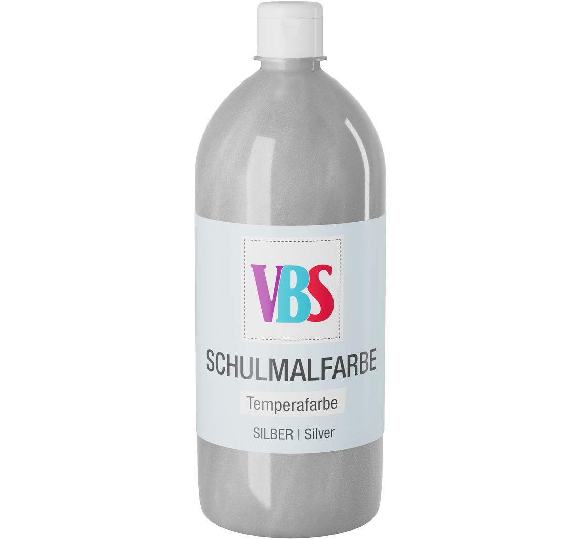 VBS Schulmalfarbe, 1000 ml - Silber