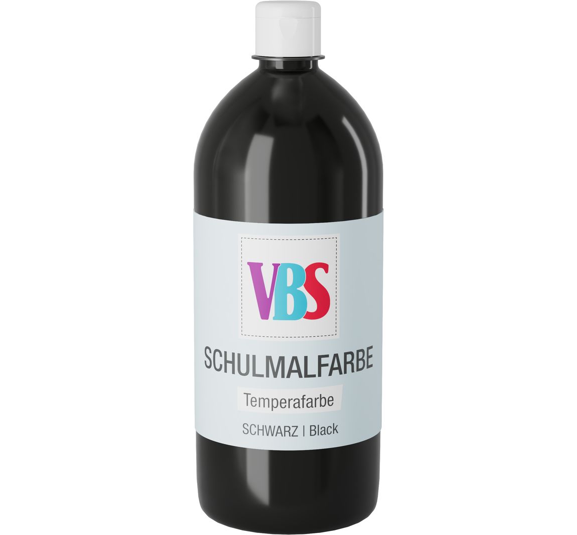 VBS Schulmalfarbe, 1000 ml - Schwarz