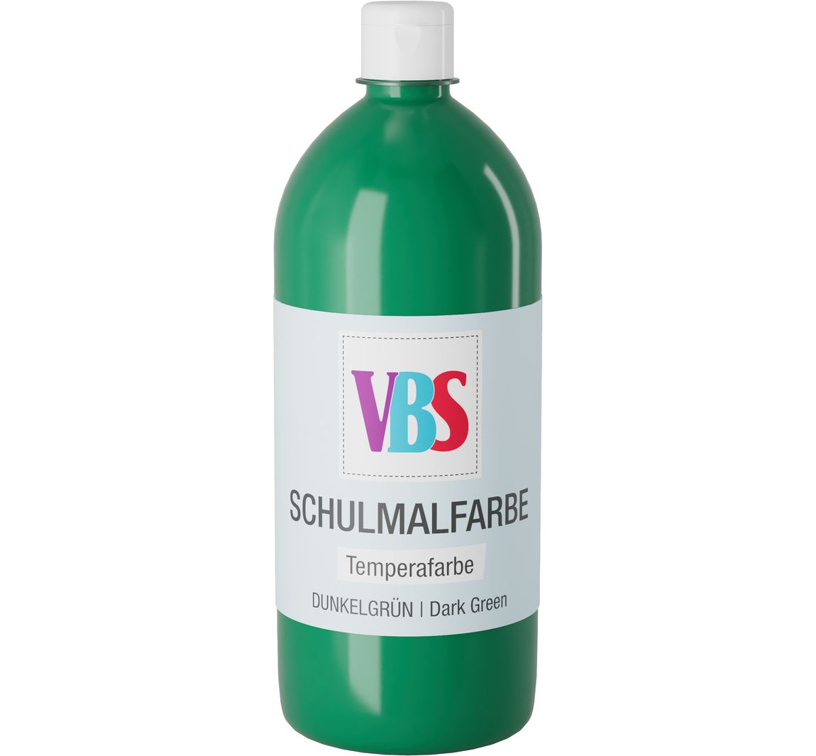 VBS Schulmalfarbe, 1000 ml - Dunkelgrün