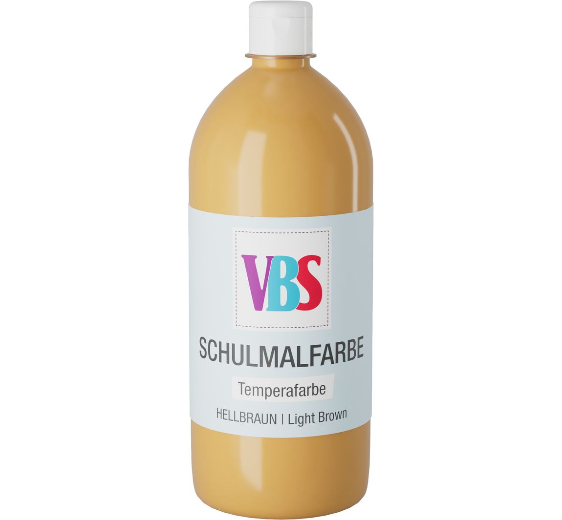 VBS Schulmalfarbe, 1000 ml - Hellbraun