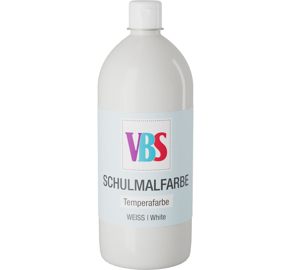 VBS Schulmalfarbe, 1000 ml - Weiß